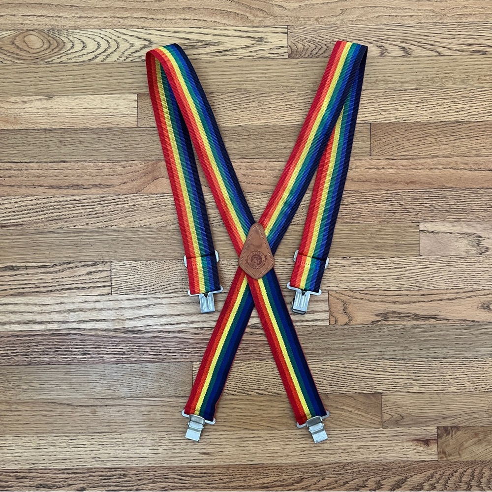 Y2K Rainbow Thick & Durable Suspenders